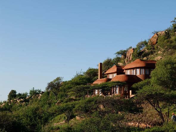 The Sanctuary at Ol Lentille - location on hillside
